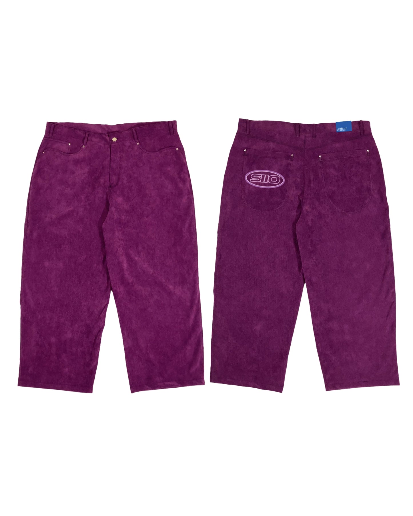 CALÇA BAGGY VELUDO "PURPLE"
